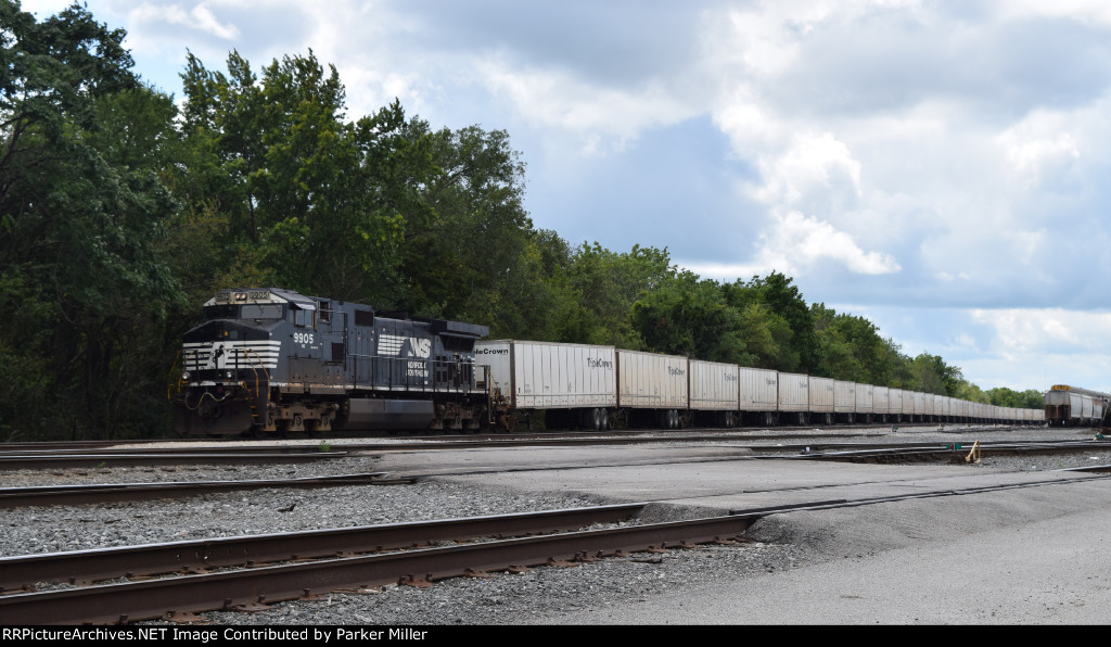 Parked RoadRailer Train